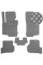 Коврики в салон Экокожа для Volkswagen Golf V 2003-2010 Серые 5 шт (Rombus)