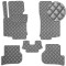 Коврики в салон Экокожа для Volkswagen Golf V 2003-2010 Серые 5 шт (Rombus)