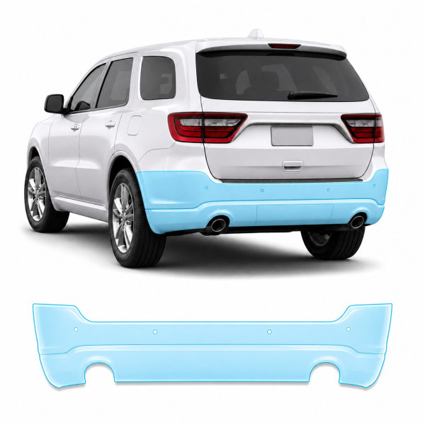 Антигравийная защитная бронепленка по лекалам для Dodge Durango WD/WK2 2011-2020 - задний бампер