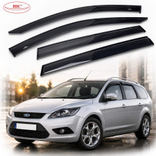 Дефлектори вікон HIC для Ford Focus II 2004-2010 Універсал (Fo62)