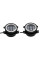Противотуманные LED Фары круглые / Линза с ДХО / D87мм / 12V / 15W / 6500K / 2 шт