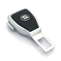 Заглушка переходник ремня безопасности с логотипом Seat 1 шт