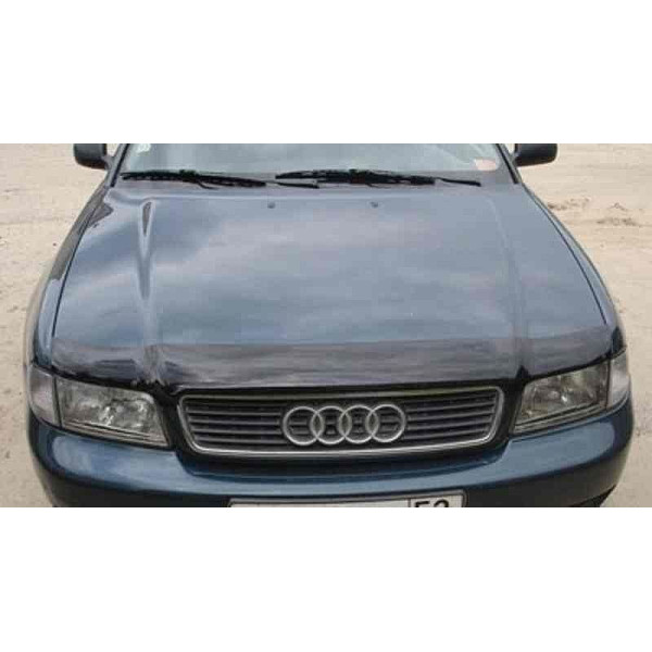 Дефлектор капота мухобойка для Audi A4 (B5) 1994-2001 Евро Крепление (Vip Tuning) AD07