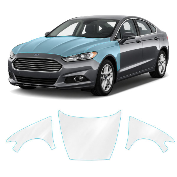 Антигравійна захисна бронеплівка за лекалами для Ford Mondeo V 2014-2019 - капот і передні крила