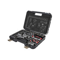Набор головок торцевых 1/4″ и 1/2″ 73 предмета Vitals Master