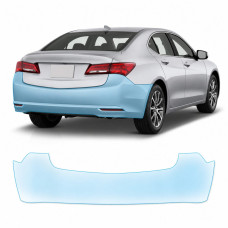 Антигравийная защитная бронепленка по лекалам для Acura TLX I 2015-2017 - задний бампер
