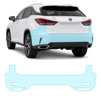 Антигравійна захисна бронеплівка за лекалами для Lexus RX AL20 facelift 2019-2022 - задній бампер