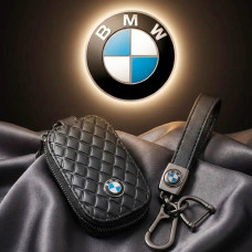 Автонабір №7 для BMW Брелок ремінцем з карабіном та чохол для автоклучів