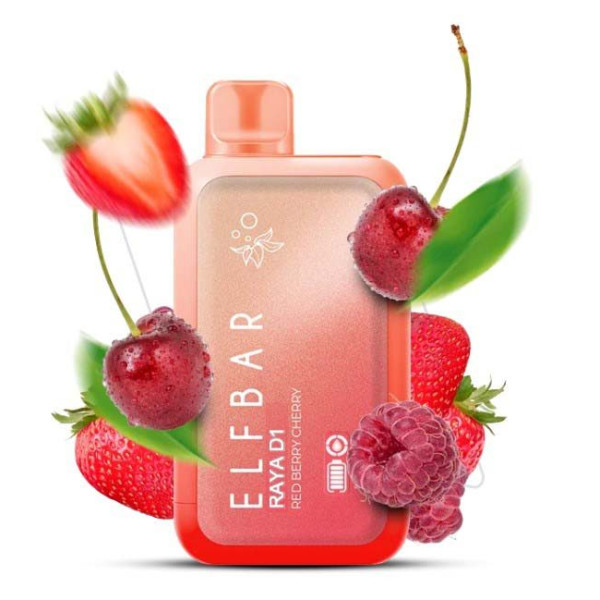 Elf Bar RAYA D13000 18 ml Red Berry Cherry (Красная ягода Вишня) С Индикацией