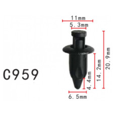 Кліпса розпірні Toyota, Lexus (9046707108C0, 90467-07108-C0, 11531) (C959)
