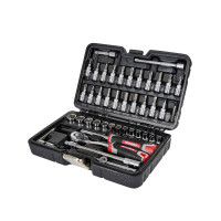 Набор головок торцевых с трещоткой 1/4″ 46 предметов Vitals Master