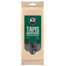 Серветки вологі для очищення тканинної оббивки K2 Tapis Wipes 20х18 см (K212) 24 шт