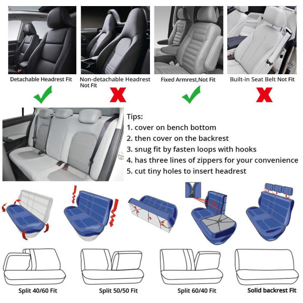 Автомобільні чохли B LUXE MAX Велюр під Алькантару (5 Підголівників) Коричневий Ромб