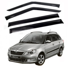 Дефлектори вікон вітровики Skoda Fabia 2007-2014 Скотч 3M Voron Glass