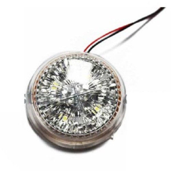 Вставка LED у габарит ріжки 12/24V 4 діодів D4.5 см Білий 1 шт (К 505)