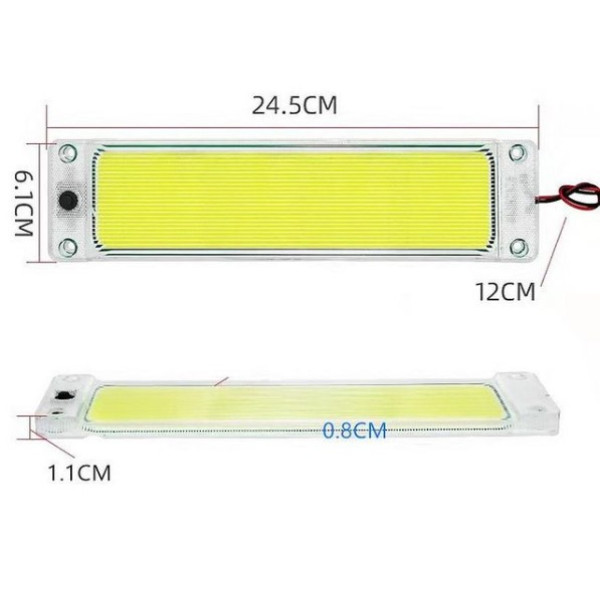 Підсвічування салону 12-24 LED V 240 x 55 мм Біле світло (ST-106W)