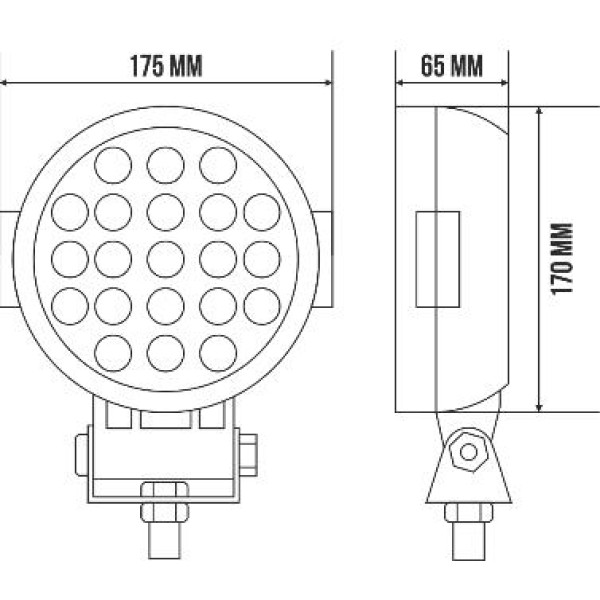 Світлодіодна додаткова LED фара БЕЛАВТО Sport Далеко Алюмінієвий корпус (BOL2103S)
