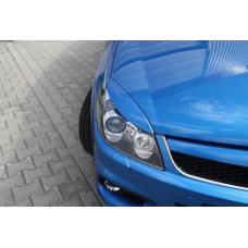 Реснички фар Fly для Opel Vectra C 06- Черные 2 шт