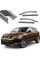 Дефлекторы окон ветровики Benke для Nissan Qashqai 2014- (J11) Хром Молдинг Из Нержавеющей Стали 3D