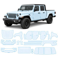 Антигравийная защитная бронепленка по лекалам для Jeep Gladiator JT 2019-2023 - полный кузов