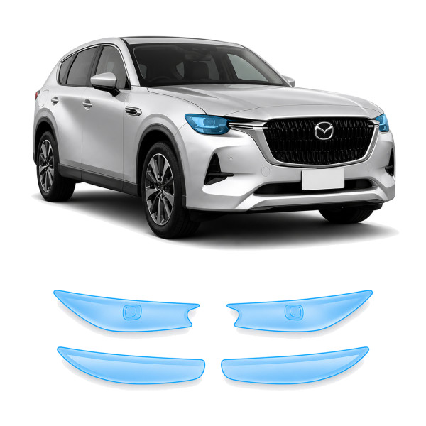 Антигравийная защитная бронепленка по лекалам для Mazda CX-60 2022- оптика (фары и ПТФ)