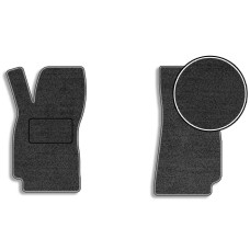 Передние ворсовые коврики для Audi A6 (C6) 2004-2011 с подпятником 2 шт (Carrera)
