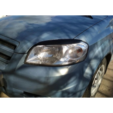 Вії фар Fly для Chevrolet Aveo III T250 2006-2011 Чорні 2 шт