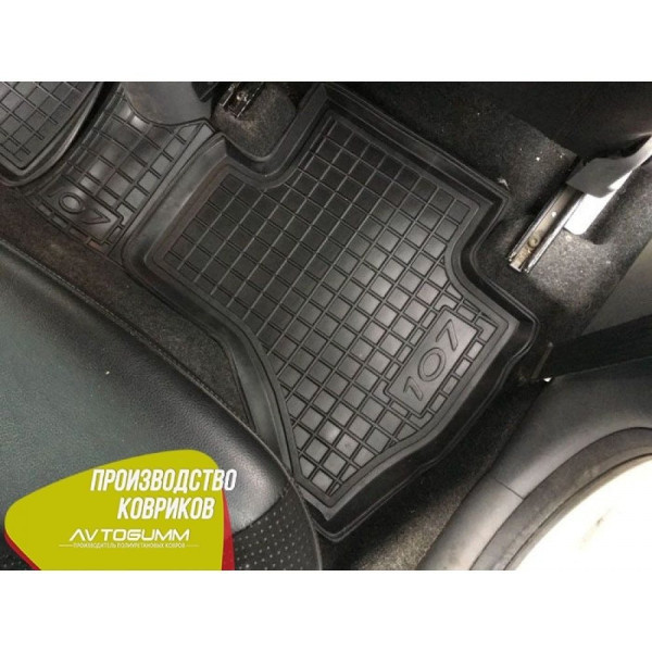 Автомобильные коврики в салон Peugeot 107 2005- (Avto-Gumm)