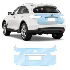 Антигравійна захисна бронеплівка за лекалами для Infiniti FX35/FX37/QX70 S51 facelift 2012-2017 - зона кришки багажника