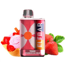 Elf Bar TE6000 POD 5% Оригінал Strawberry Ice Cream Полуничне морозиво (Підряджається) 