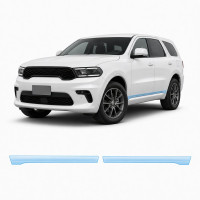 Антигравийная защитная бронепленка по лекалам для Dodge Durango WD/WK2 facelift 2021- нижняя зона кузова пороги