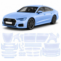 Антигравійна захисна бронеплівка за лекалами для Audi A7 C8 facelift 2023-2025 - повний кузов