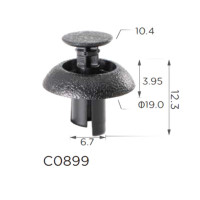 Кліпса розпірні Toyota, Lexus (9046707211, 90467-07211, 11365) (C899)