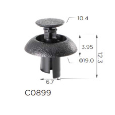 Кліпса розпірні Toyota, Lexus (9046707211, 90467-07211, 11365) (C899)