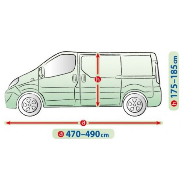 Тент автомобільний для мінівена Kegel-Blazusiak L 470-490 см Mobile Garage Van (5-4153-248-3020)