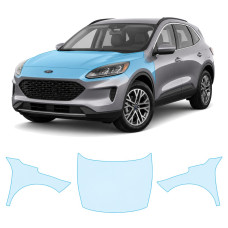 Антигравійна захисна бронеплівка за лекалами для Ford Escape (US) IV 2020-2022 - капот і передні крила