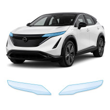 Антигравійна захисна бронеплівка за лекалами для Nissan Ariya 2022- оптика (фари та ПТФ)