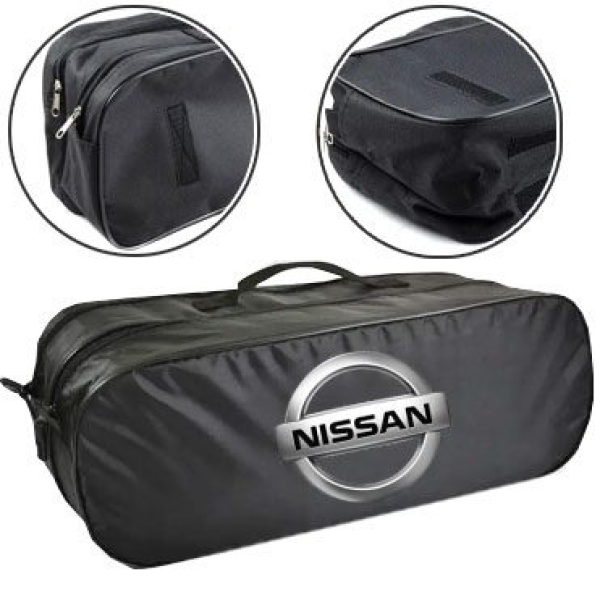 Сумка органайзер техдопомоги Nissan 53х19х13 см 2 відділення Чорна