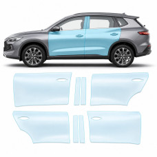 Антигравійна захисна бронеплівка за лекалами для BYD Song Pro I facelift 2023- зони дверей і стійки вікон