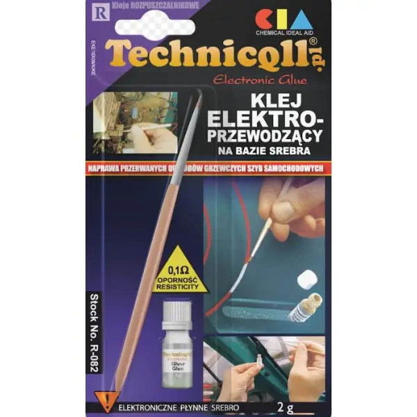 Клей Токопроводящий Keller Kontaktol 2 гр / Для Ремонта Нитей Обогрева (С Частицами Серебра)