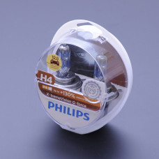 Автолампа галогенна Philips X-treme Vision G-Force +130% H4 12V 55W 3200K 2 шт (12342XVGS2)