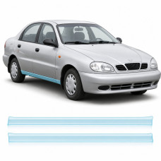 Антигравійна захисна бронеплівка за лекалами для Daewoo Lanos T100 1997-2017 - нижня зона кузова пороги