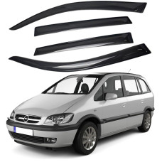 Дефлектори вікон вітровики для Opel Zafira A 1999-2005 Acrylic
