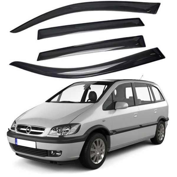 Дефлектори вікон вітровики для Opel Zafira A 1999-2005 Acrylic