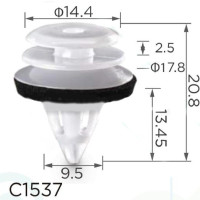 Клипса крепления обшивки дверей BMW MINI LAND ROVER (51418224768) (C1537)