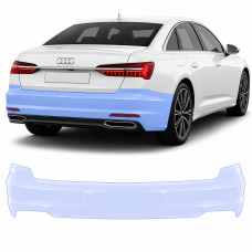 Антигравийная защитная бронепленка по лекалам для Audi A6 C8 2018-2022 - задний бампер