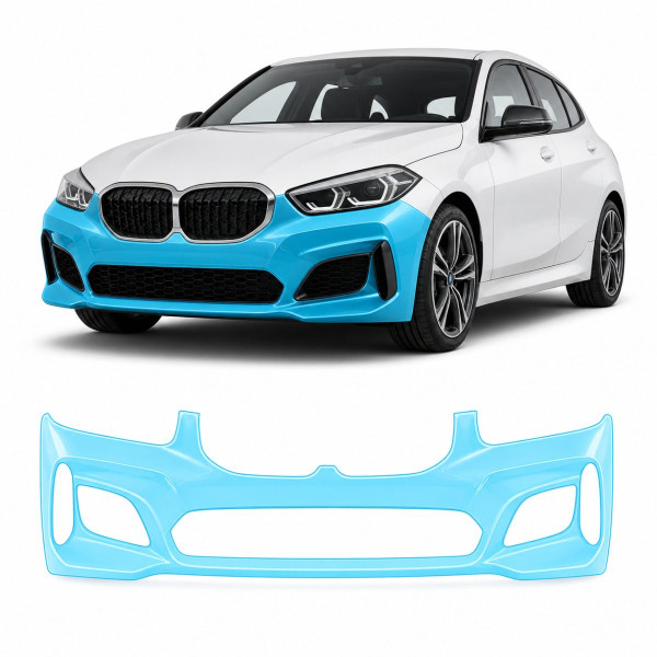 Антигравийная защитная бронепленка по лекалам для BMW 1 Series F40 2019-2024 - передний бампер