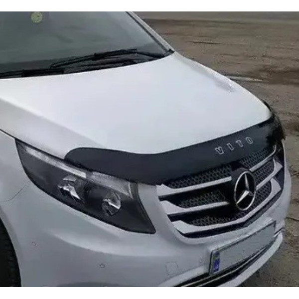Дефлектор капоту мухобійка Mercedes-Benz Vito (W447) c 2014- Євро Кріплення (Vip Tuning) MRD12