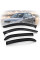 Дефлектори вікон для Opel Astra G 1998-2009 Седан Скотч 3M Voron Glass