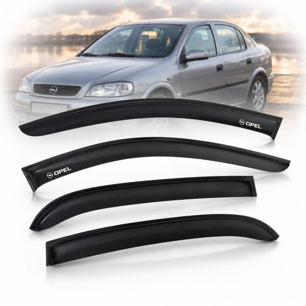 Дефлектори вікон для Opel Astra G 1998-2009 Седан Скотч 3M Voron Glass